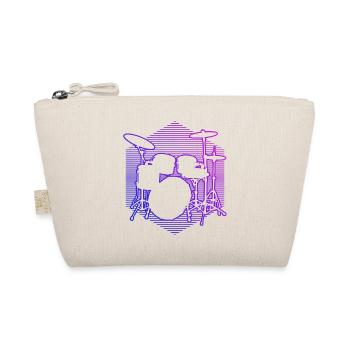 Drum Kit Drumming Men's Drum Games - Organic Pouch - nature - Front