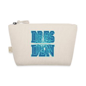 Dresden Germany City 3D Font Skyline - Organic Pouch - nature - Front