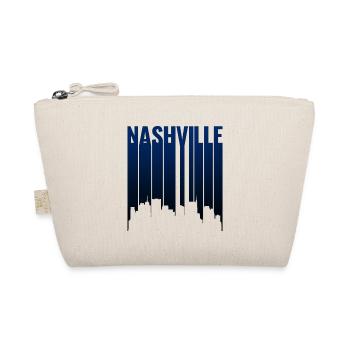 Nashville Skyline Midnight Blue Silhouette - Organic Pouch - nature - Front