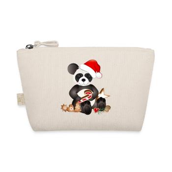 petit panda sucré pour Noël - Trousse biologique - nature - Devant