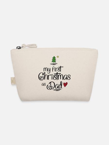 My First Christmas as Dad - Bio-Täschchen - Natur