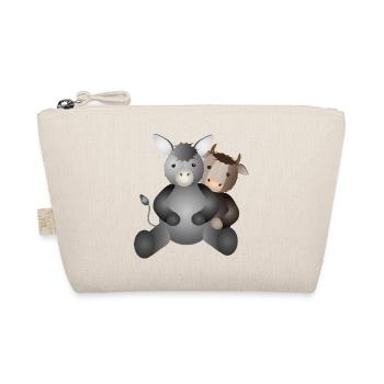 Ox and donkey for the Christmas story - Organic Pouch - nature - Front