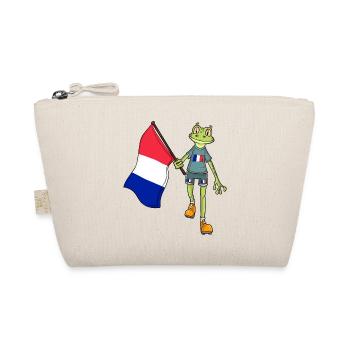 France Fan Frog - Organic Pouch - nature - Front