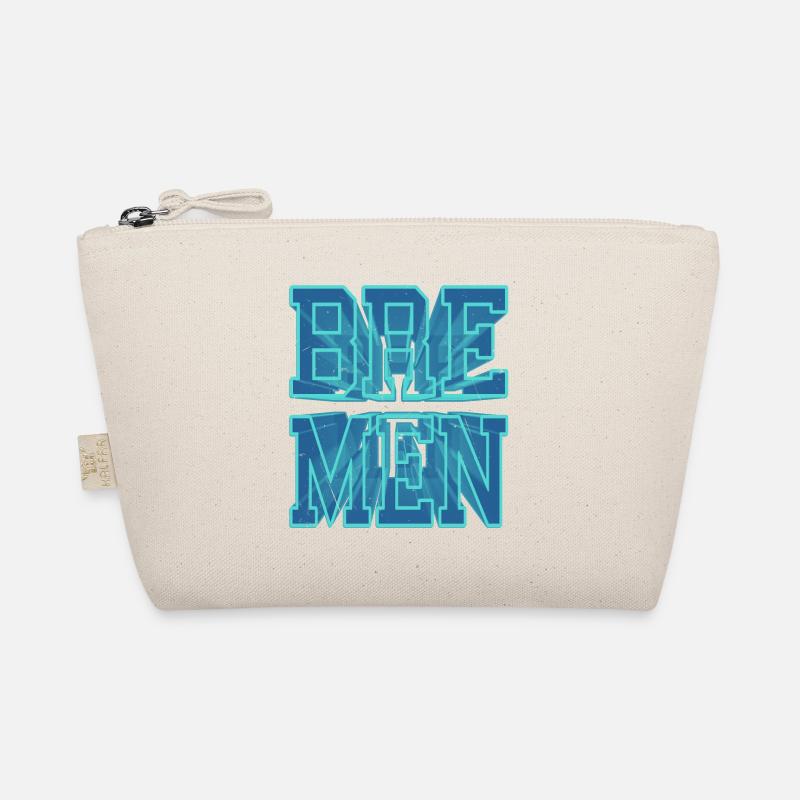 Bremen Germany City 3D Font Skyline Organic Pouch