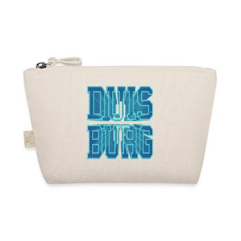 Duisburg Germany City 3D Font Skyline - Organic Pouch - nature - Front