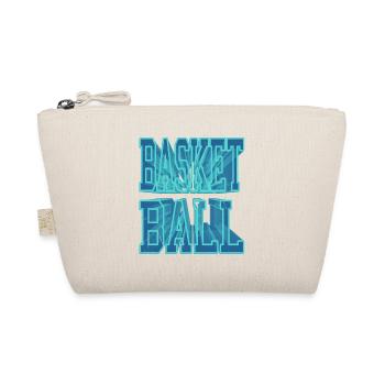 Basketball Basketball Player 3D Font Vintage - Organic Pouch - nature - Front