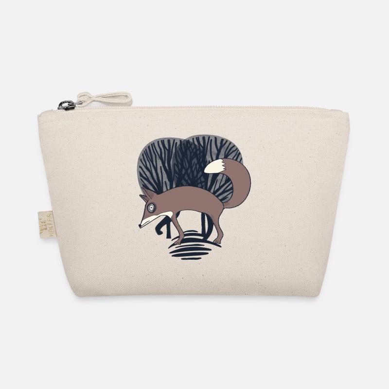 Fox in Wald_ Grey Organic Pouch