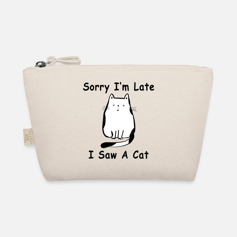 Tut mir leid, dass ich zu spät bin - Katze Bio-Täschchen