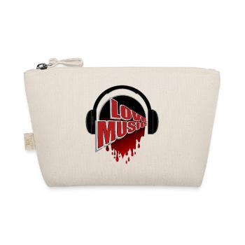 Love Music Headphones Passion - Organic Pouch - nature - Front