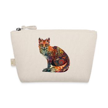 Fox Mandala - Organic Pouch - nature - Front