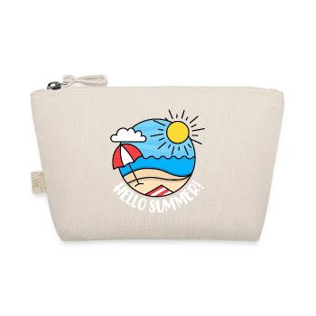 Hello Summer 2 (dark) - Organic Pouch - nature - Front