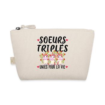 Sœurs Triplés Sœur Licorne Famille Amour Naissance - Trousse biologique - nature - Devant