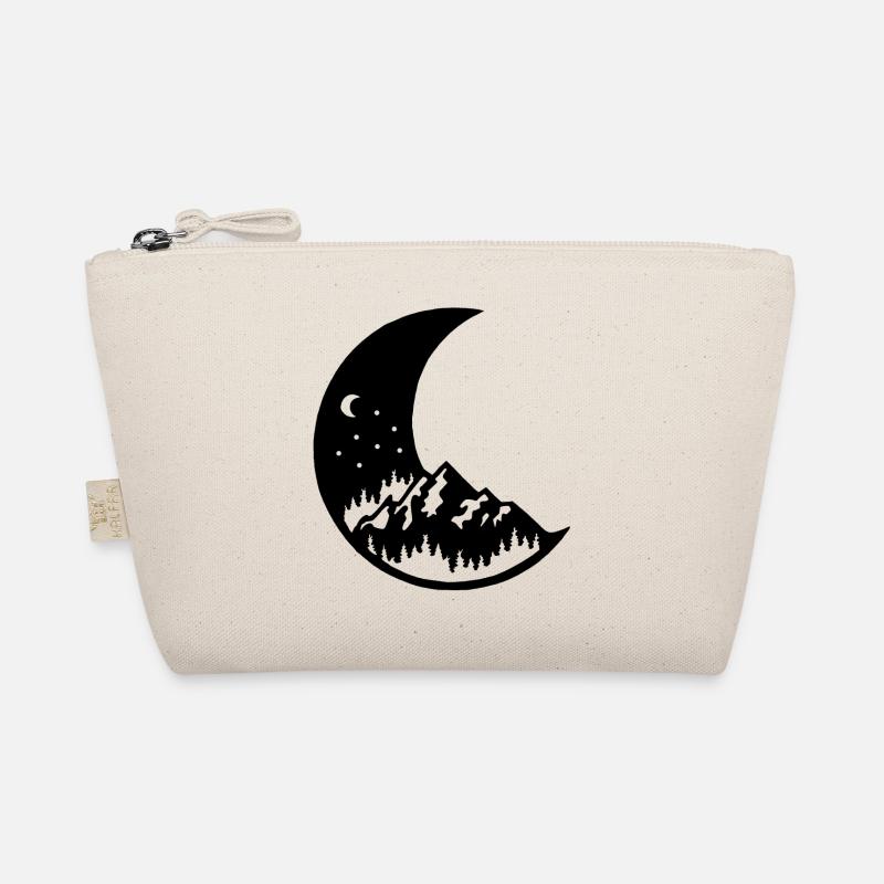 The moon and the black mountain Organic Pouch