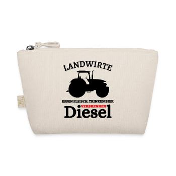 Landwirte- Essen Fleisch Trinken Bier ... - Bio-Täschchen - Natur - Vorne