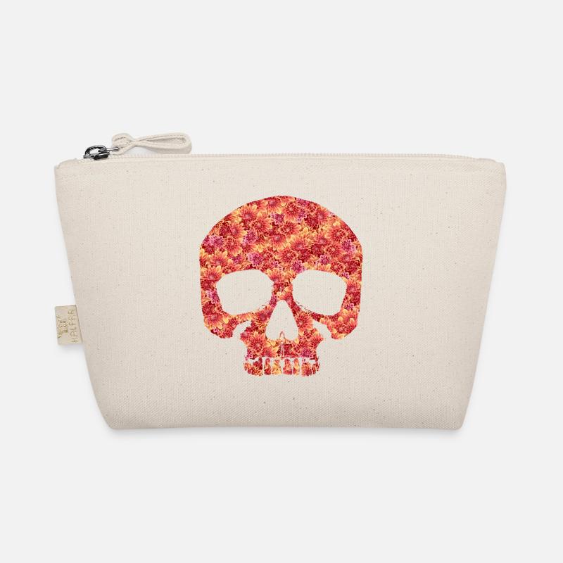Crâne avec des fleurs Trousse biologique