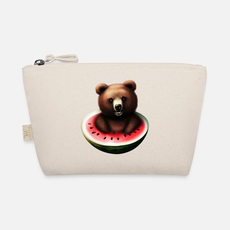 Bär in einer Wassermelone Bio-Täschchen