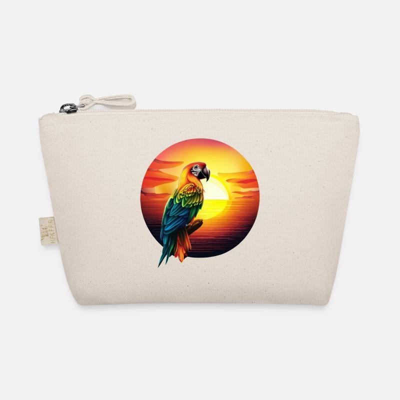 Parrot at sunset Organic Pouch