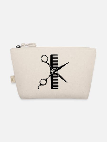 Scissor comb - Organic Pouch - nature - Front