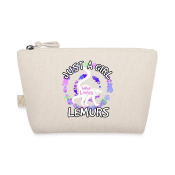 Cadeau Femmes Lémuriens - Trousse biologique - nature - Devant