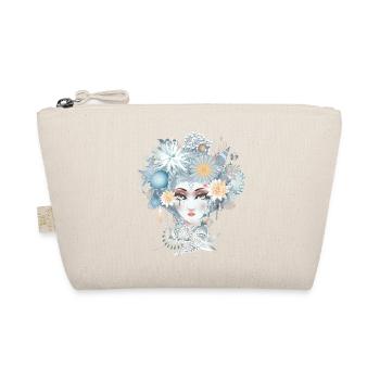 Portrait de sirène dans des couleurs pastel froides - Trousse biologique - nature - Devant