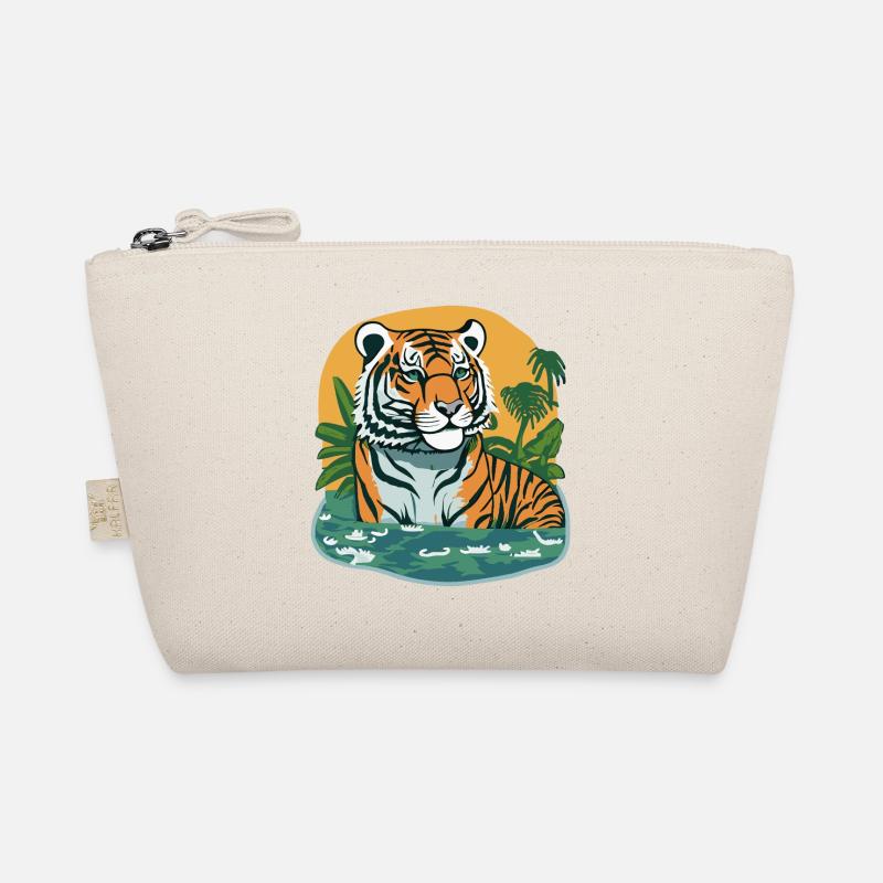 Tiger Print Jungle - Bio-Täschchen - Natur