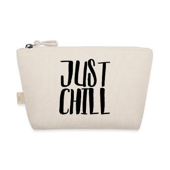 JUST CHILL "Entspann dich!" Design - Bio-Täschchen - Natur - Vorne