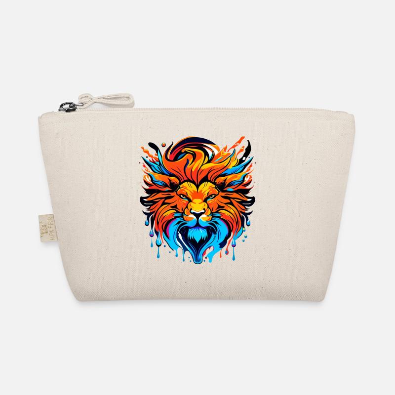 Lion's head with mane, colored Organic Pouch
