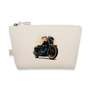 Classic motorcycle illustration - Organic Pouch - nature - Front