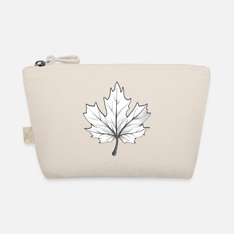 Maple Leaf Black & White Organic Pouch