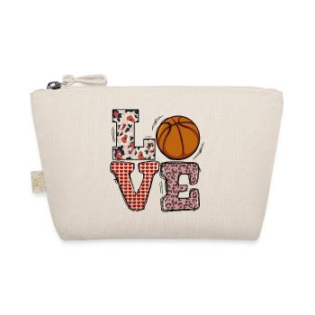 j’adore le lettrage de basket-ball - Trousse biologique - nature - Devant