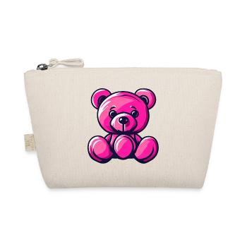 Teddybär / Kuscheltier / Stofftier / Geschenkidee - Bio-Täschchen - Natur - Vorne