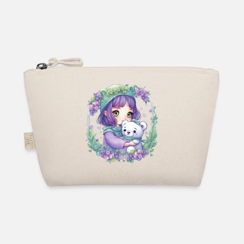 Fee mit Teddybär Bio-Täschchen