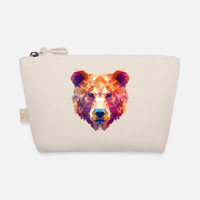 Polygone Ours Coloré Trousse biologique