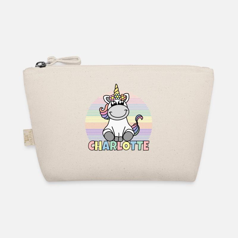 Charlotte Unicorn Name Organic Pouch