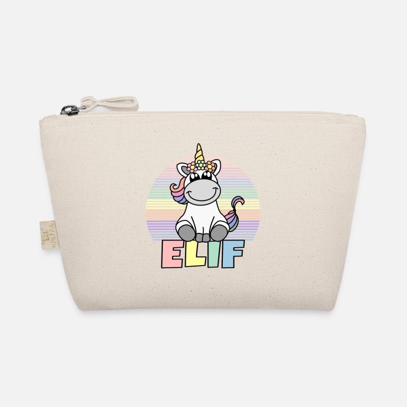 Elif Unicorn Name Organic Pouch