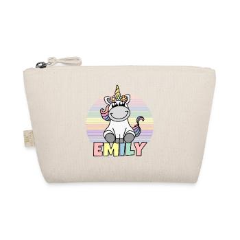 Nom de licorne Emily - Trousse biologique - nature - Devant
