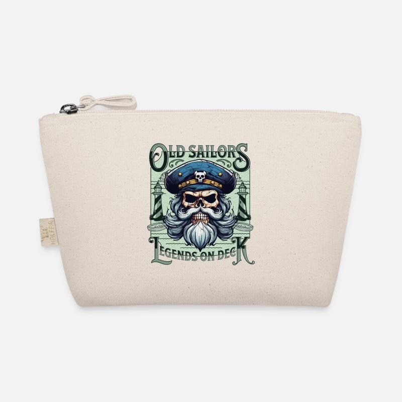 Sailor Skull Skull Captain Ahoy Ship Organic Pouch