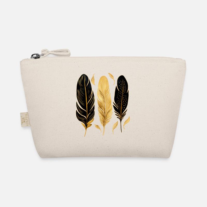 Goldene Federn Bio-Täschchen