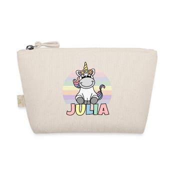 Julia Einhorn Name - Bio-Täschchen - Natur - Vorne
