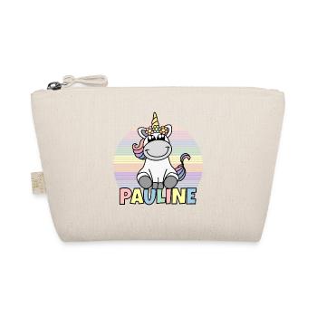 Pauline Unicorn Name - Organic Pouch - nature - Front