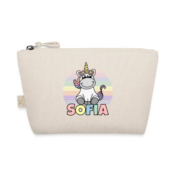 Sofia Einhorn Name - Bio-Täschchen - Natur - Vorne