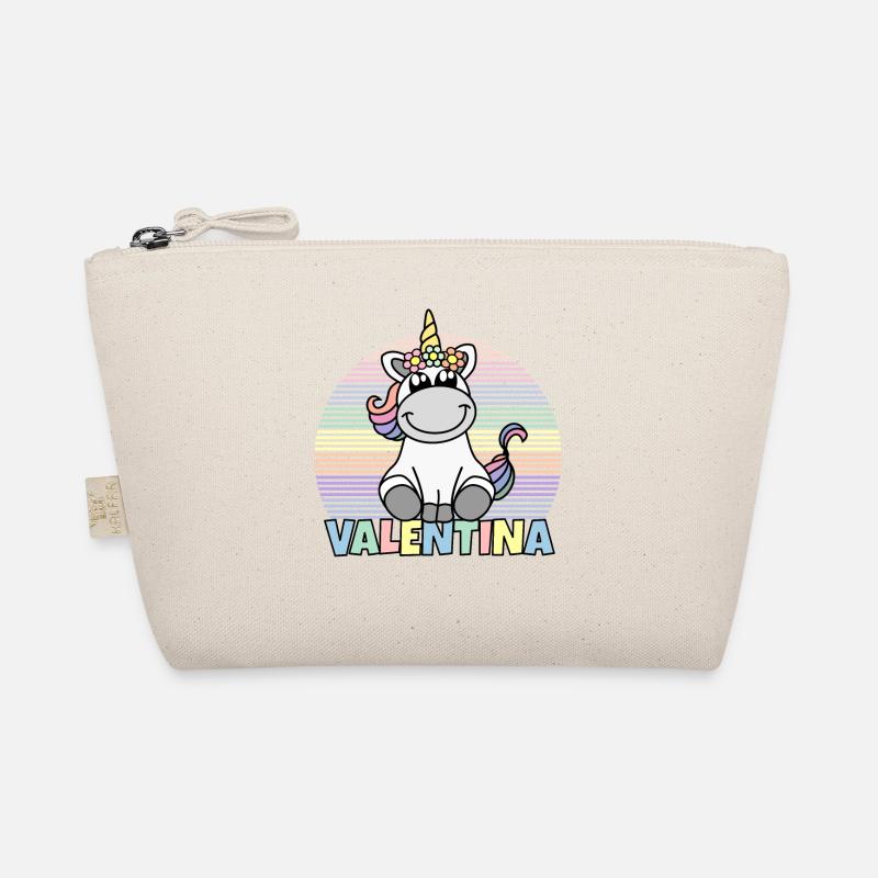 Valentina Einhorn Name Bio-Täschchen