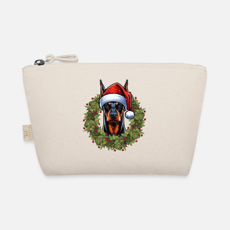 Conception de chapeau de Noël Doberman Trousse biologique