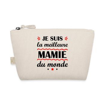 Je suis la meilleure mamie du monde,cadeau, noël - Trousse biologique - nature - Devant