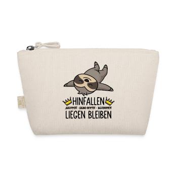 Hinfallen Liegen Bleiben - Faultier - Bio-Täschchen - Natur - Vorne
