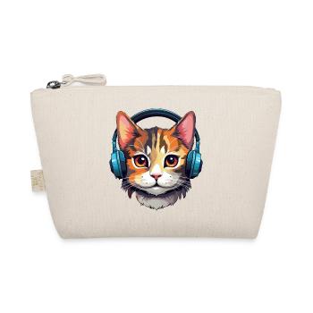 Chat avec écouteurs, Chat, Amoureux des chats, Chats - Trousse biologique - nature - Devant