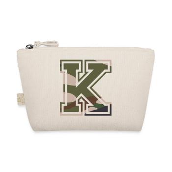K, Monogram, Camouflage Green-Brown - Organic Pouch - nature - Front
