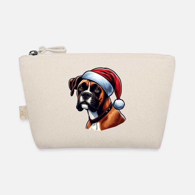 Boxerhund Der Weihnachtsmann Bio-Täschchen