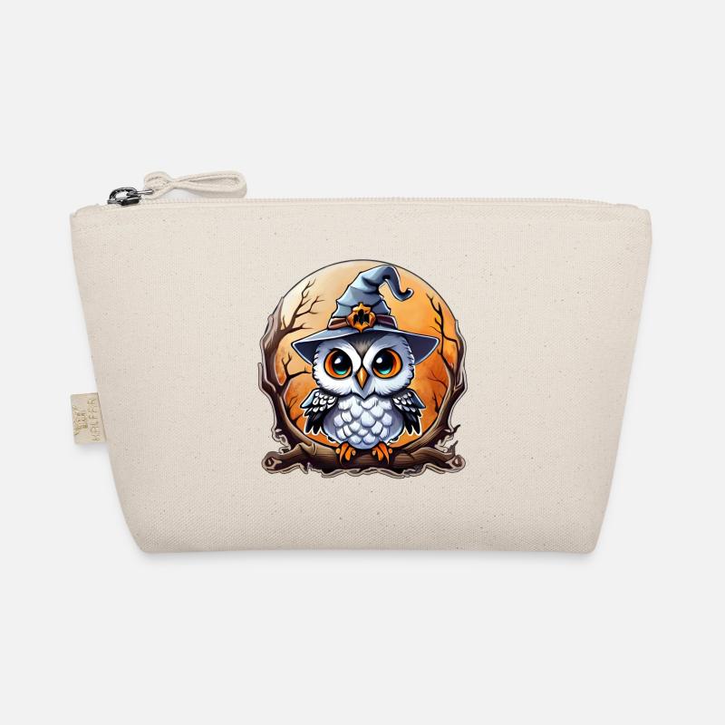 Eulenzauberer Zauberer, Eule und Hut Bio-Täschchen