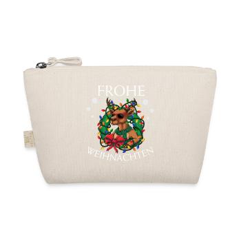 Rentier - Weihnachten Geschenk - Bio-Täschchen - Natur - Vorne